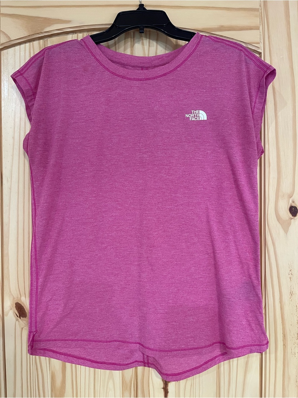 The North Face Pink Heathered Short Sleeve Tee